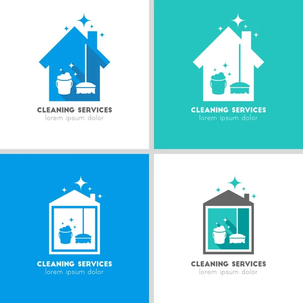 House Cleaning Services Logo Concept - Stock Vector. 