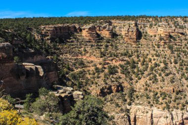 Kanyon manzara görünümü, Grand Canyon Ulusal Parkı, Arizona