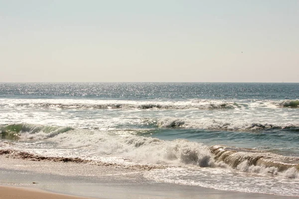 Pomponio State Beach'ten plaj manzarası, Cabrillo Highway, Kaliforniya