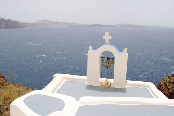 Santorin Bay Van Bovenaf — Stockfoto