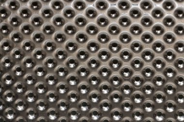 Delikli kromun üç boyutlu dokusu