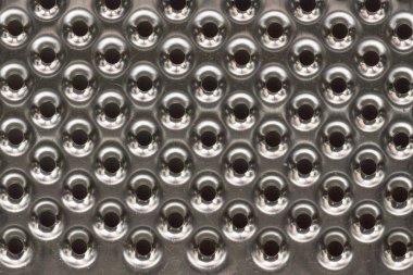 Delikli kromun üç boyutlu dokusu