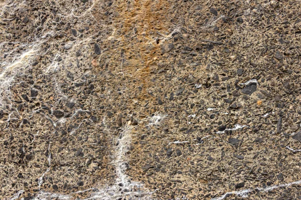 Muralla de hormigón centenario, textura de cemento con escombros —  Fotos de Stock