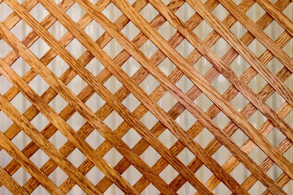 Cross-shaped pattern of oak wood slats — Stock Photo, Image