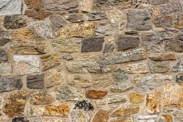 The texture of the stone wall