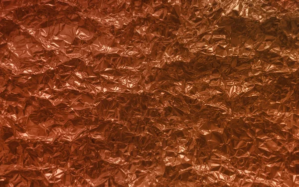 Streszczenie Szczotkowana Powierzchnia Metaliczna Miedziana Tekstura Folia Tła — Zdjęcie stockowe