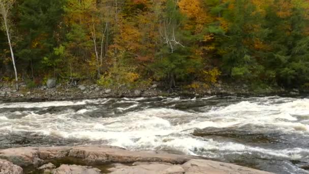 Particular Geology Exposed Naked Eye Beautiful River Valley — Stock Video