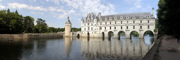 Chenonceau Castle Cher River Panoramic View — Stock Photo, Image
