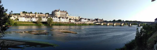 Panoramic View Loire River Chateau Royal Amboise France — Stock Photo, Image