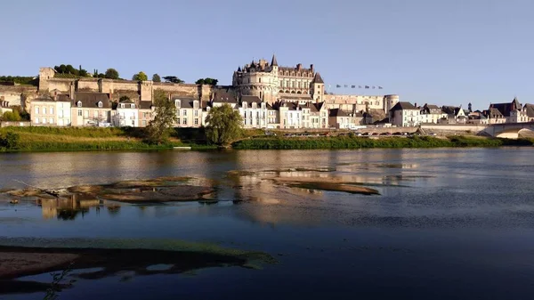 Blick Über Die Loire Chateau Royal Amboise Frankreich — Stockfoto