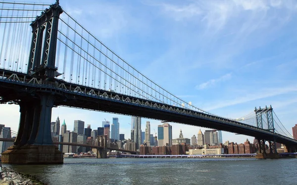 Puente Manhattan Sobre East River Nueva York — Foto de Stock