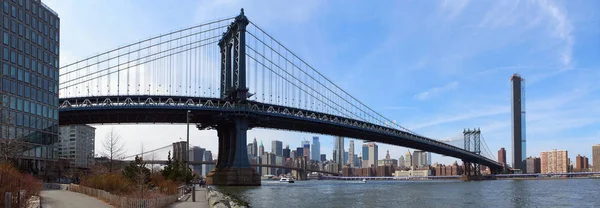 Puente Manhattan Sobre East River Nueva York — Foto de Stock