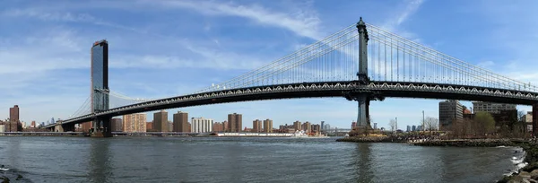 Manhattan Brücke Über East River New York — Stockfoto