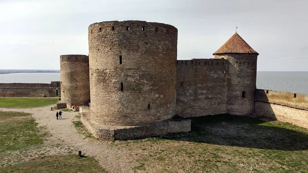 Vieille Forteresse Akkerman Citadelle Principale Conserver Bord Estuaire Dniestr Bilhorod — Photo