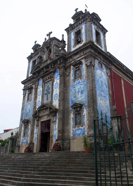 Iglesia San Ildefonso Construida Estilo Protobarroco Terminada 1739 Oporto Portugal —  Fotos de Stock