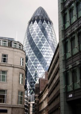 Londra Şehrindeki Gherkin Binası, İngiltere