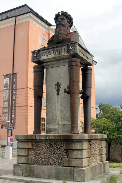 Denkmal Für Gustaf Vasa Uppsala Schweden — Stockfoto