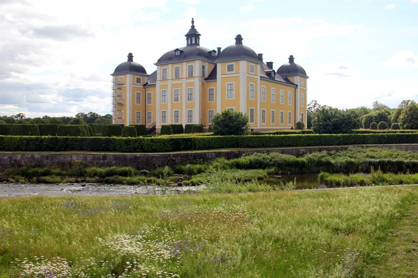 Stromsholm Castle Královský Barokní Palác Ostrově Kolbacksan Západním Konci Jezera — Stock fotografie