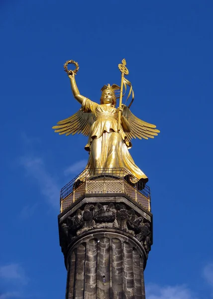 Goddess of Victory statue on a top of the Victory Column in Tiergarten, Berlin