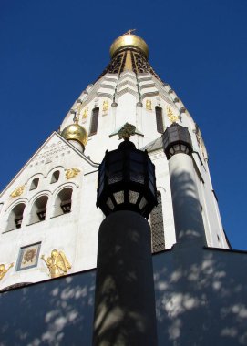 1813 'teki Uluslar Savaşı' nda Rusya Zaferi Tapınağı Anıtı, 1913 'teki savaşın 100. yıldönümünde açıldı, Leipzig, Almanya - 24 Eylül 2007