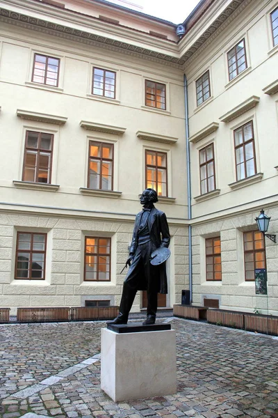 Статуя Йозефа Манеса Чешского Художника Xix Века Национальной Галерее Salm — стоковое фото