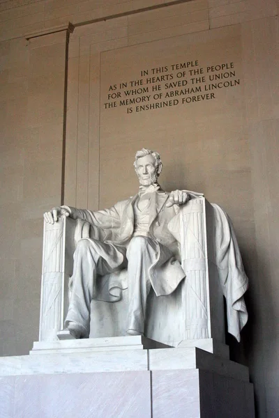 Monumento Lincoln Washington Escultura 1920 Abraham Lincoln Presidente Los Estados —  Fotos de Stock