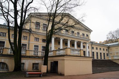 Yusupovs'un Fontanka Sarayı. Bahçe cephesi, St. Petersburg klasik tarzda saray, Rusya