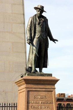 Bunker Hill, Massachusetts'teki William Prescott Heykeli