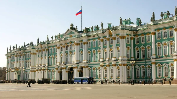 Facade Hermitage Palace Square Petersburg Russia — Stock Photo, Image