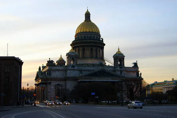 Saint Isaac Cathedral Architectural Landmark Completed 1858 South East Elevation — Stock Photo, Image