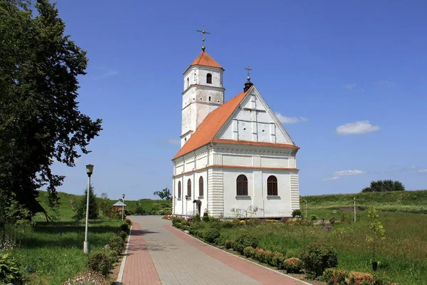 Templom Megváltó Színevelés Épült Században Zaslawye Fehéroroszország — Stock Fotó
