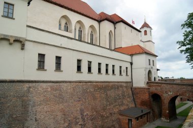 Spielberg Kalesi (Çekçe: Spilberk) Brno tepede, Güney Moravya, Çek Cumhuriyeti