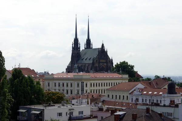 Stadtsilhouette Mit Den Kuppeln Der Kathedrale Des Peter Und Paul — Stockfoto