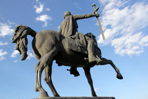 Jezdecká Socha Krále Erekla Alias Heraclia Výtvarné Dílo Merabišviliho Vytvořené — Stock fotografie