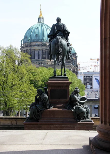 Berlín Německo Květen 2016 Jezdecká Socha Friedricha Wilhelma Verandě Staré — Stock fotografie