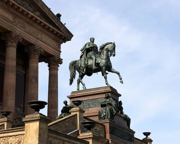 Berlino Germania Maggio 2016 Statua Equestre Friedrich Wilhelm Nel Portico — Foto Stock