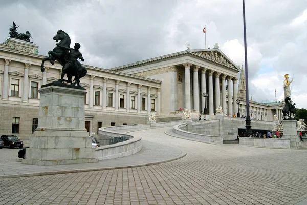 Βιέννη Αυστρία Κτίριο Του Κοινοβουλίου Στη Ringstrasse Innere Stadt — Φωτογραφία Αρχείου
