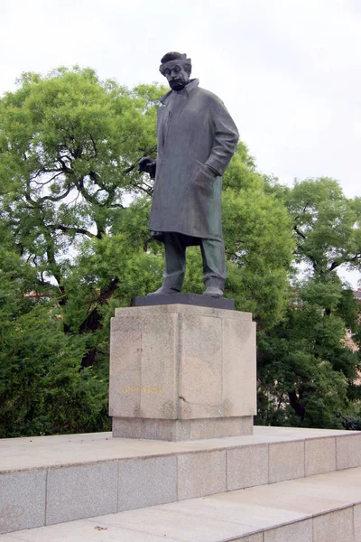 Çek besteci, müzik kuramcısı, folklorcu, reklamcı ve öğretmen Leos Janacek 'in Anıtı, Brno, Çek Cumhuriyeti