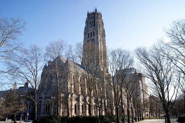 Riverside Church Uma Igreja Cristã Morningside Heights Upper Manhattan Nova — Fotografia de Stock