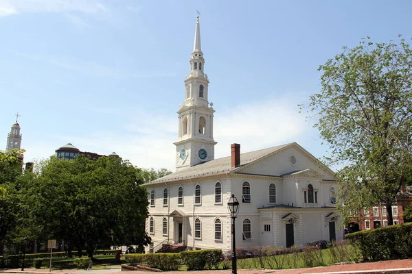 First Baptist Church Providence Rhode Island Oldest Baptist Church Congregation — Stock Photo, Image