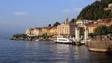 Teras Gölü Como, Bellagio, İtalya - 17 Eylül 2012