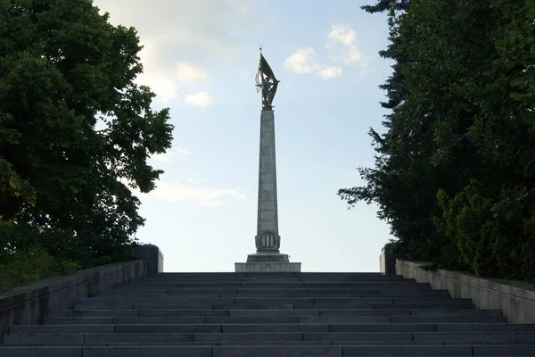 Slavin Memorial Segunda Guerra Mundial Cemitério Militar Exército Soviético Vista — Fotografia de Stock