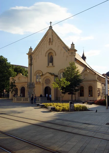 Rooms Katholieke Kerk Van Stephen Koning Gelegen Zupne Square Bratislava — Stockfoto