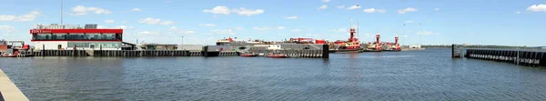 Fdny Marine Terminali Staten Island Kıyısındaki Demirleme Havzası Narrows Staten — Stok fotoğraf