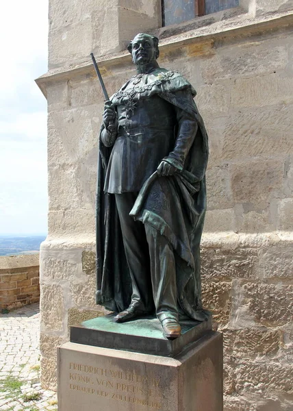 Statyer Preussiska Monarker Huset Hohenzollern Vid Hohenzollern Slott Friedrich Wilhelm — Stockfoto