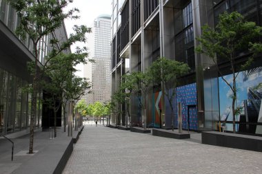 Manhattan 'ın aşağısındaki Cortlandt Yolu' nun kentsel alanı, Batı, New York, New York, ABD - 2 Haziran 2020