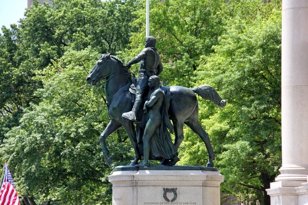 New York Usa June 2020 Theodore Roosevelt Equestrian Monument Museum — Stock Photo, Image