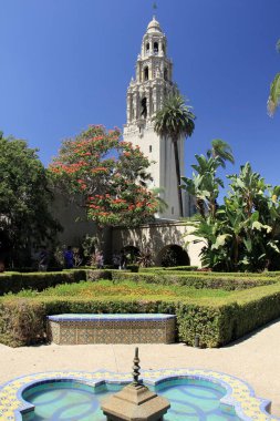 Kaliforniya Çan Kulesi, Balboa Park, San Diego, ABD - 1 Eylül 2014