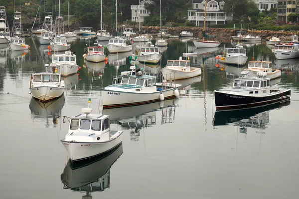 Båtar Vid Marinan Och Fiskehamnen Perkins Cove Ogunquit Usa Juli — Stockfoto