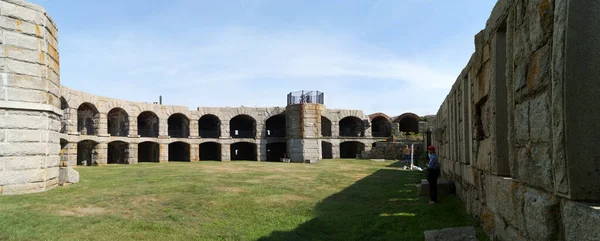 Fort Popham Μια Παραλιακή Οχύρωση Της Εποχής Του Εμφυλίου Πολέμου — Φωτογραφία Αρχείου